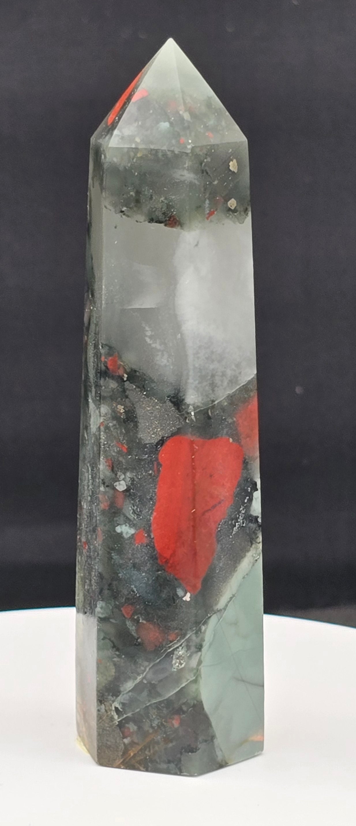 African Bloodstone Tower 3.6"-#3