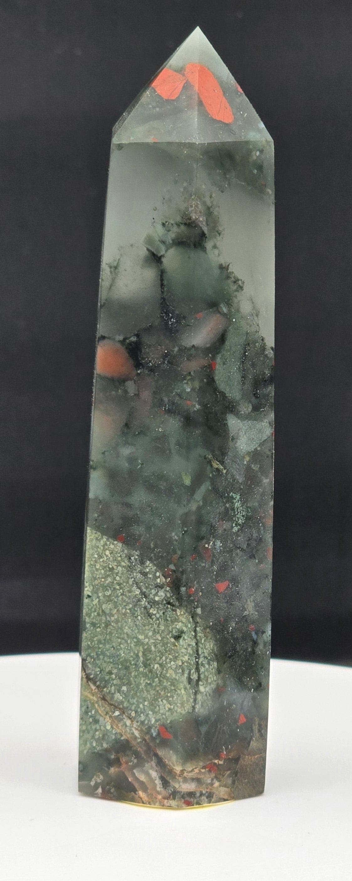 African Bloodstone Tower 3.6"-#3