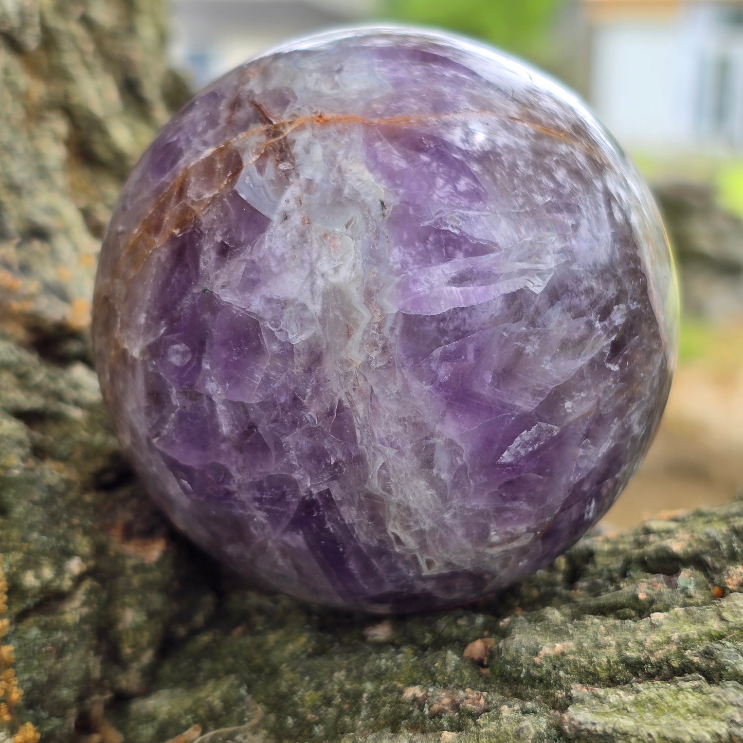 Amethyst Agate Sphere 69MM-#4