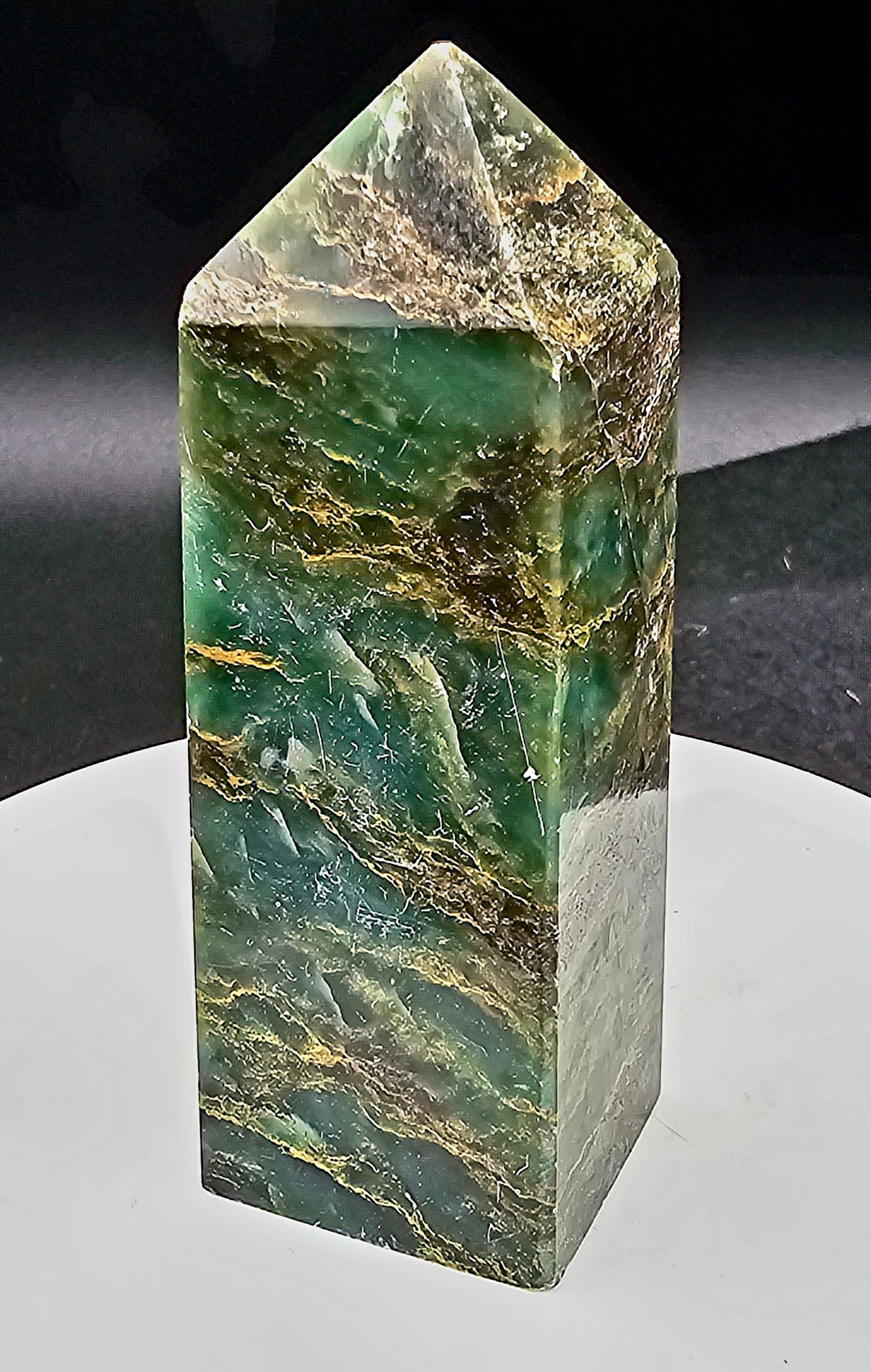 African Jade Tower 3.2"-#1