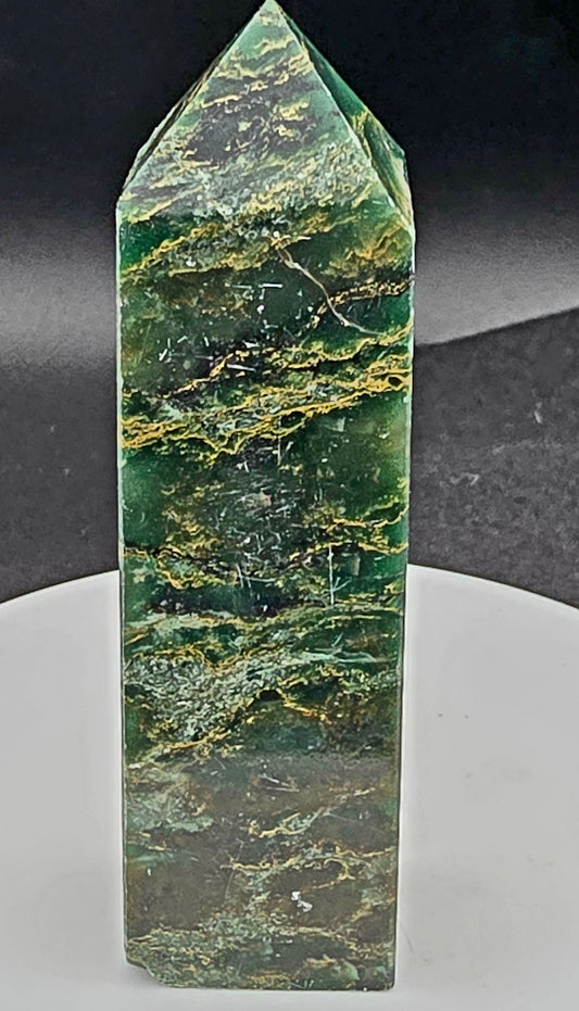 African Jade Tower 3.6"-#2