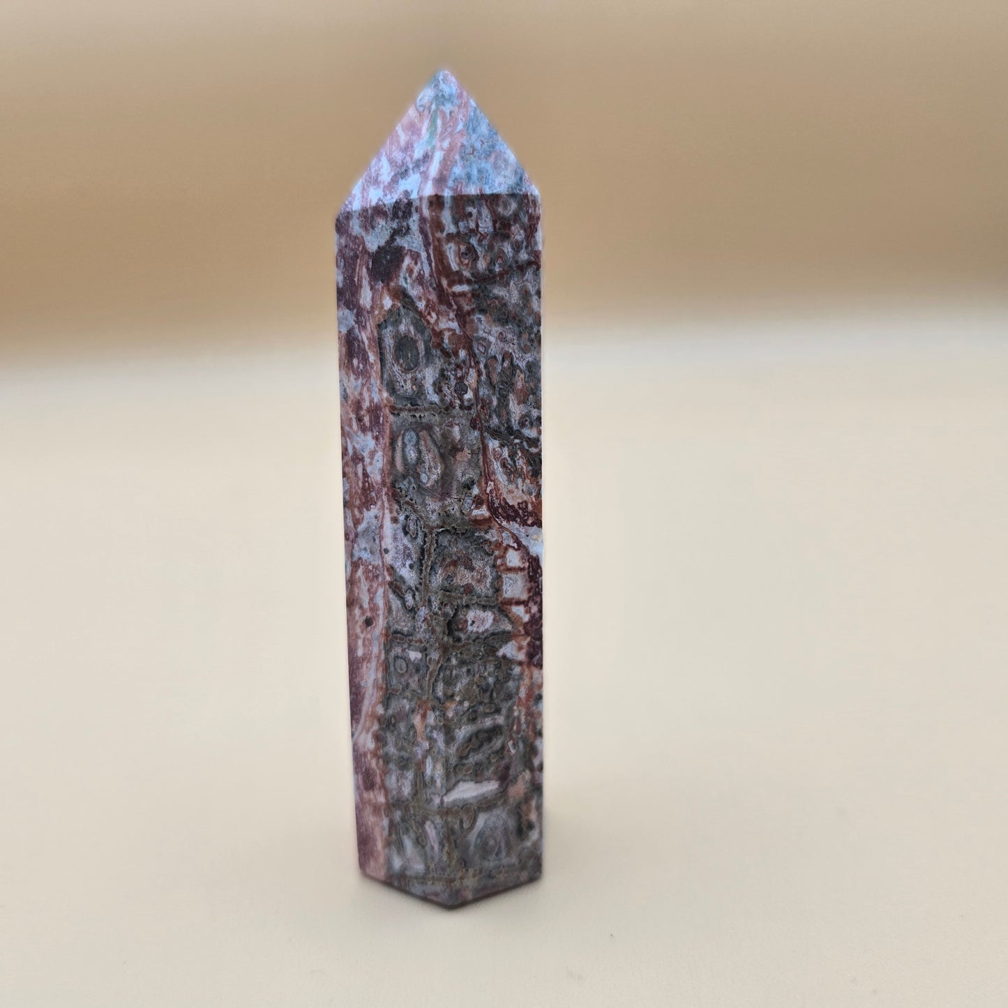Red Leopard Jasper Tower #2
