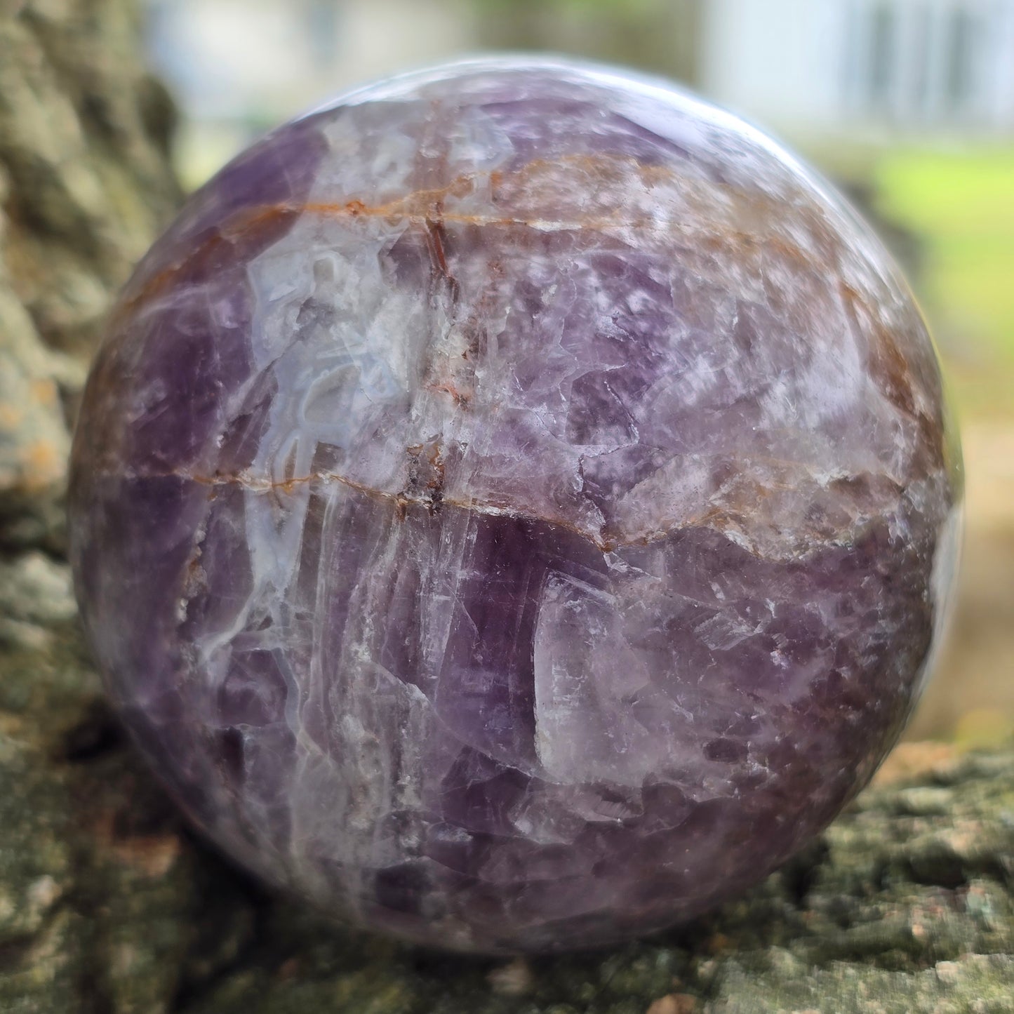 Amethyst Agate Sphere 69MM-#4