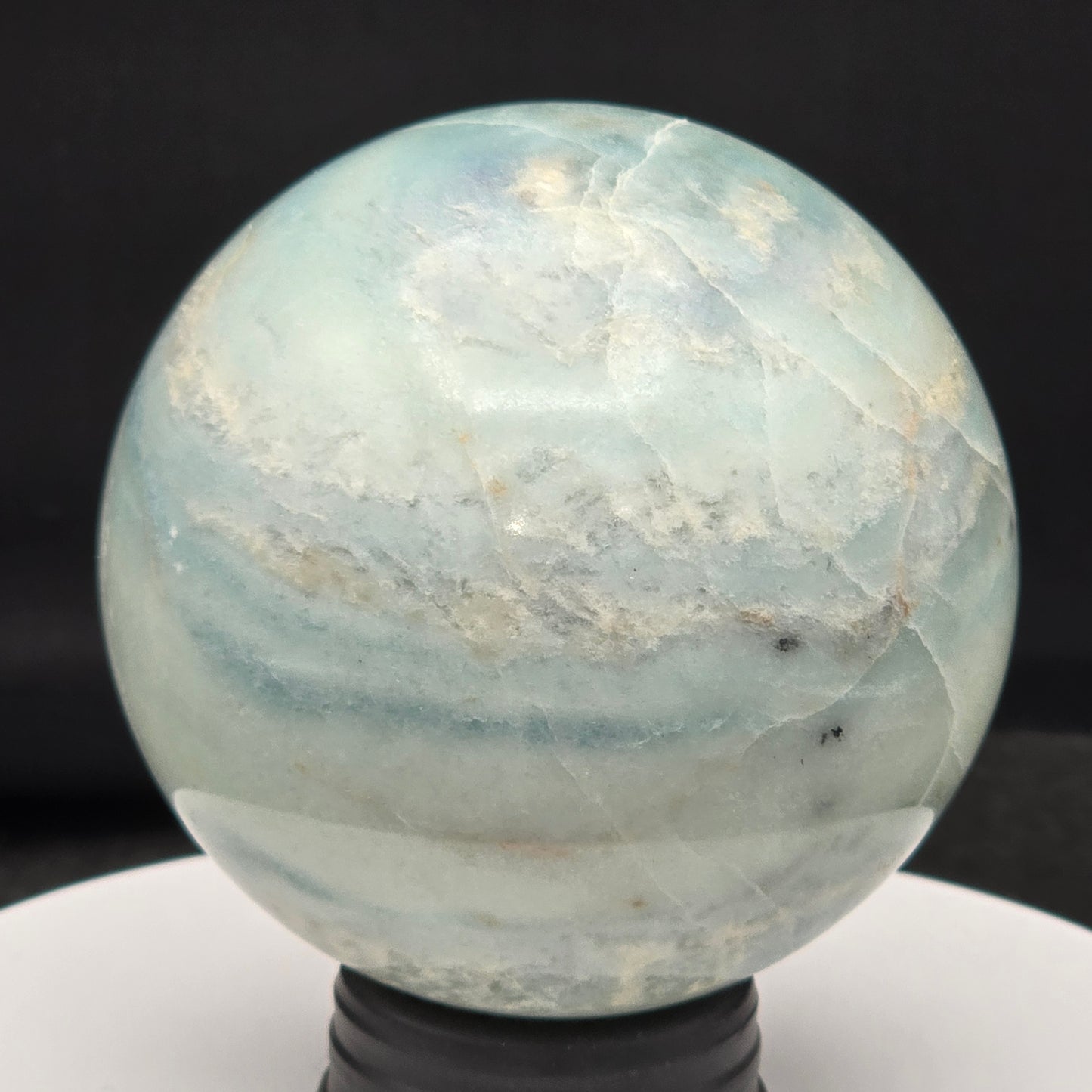 Blue Aragonite Sphere 68MM #2