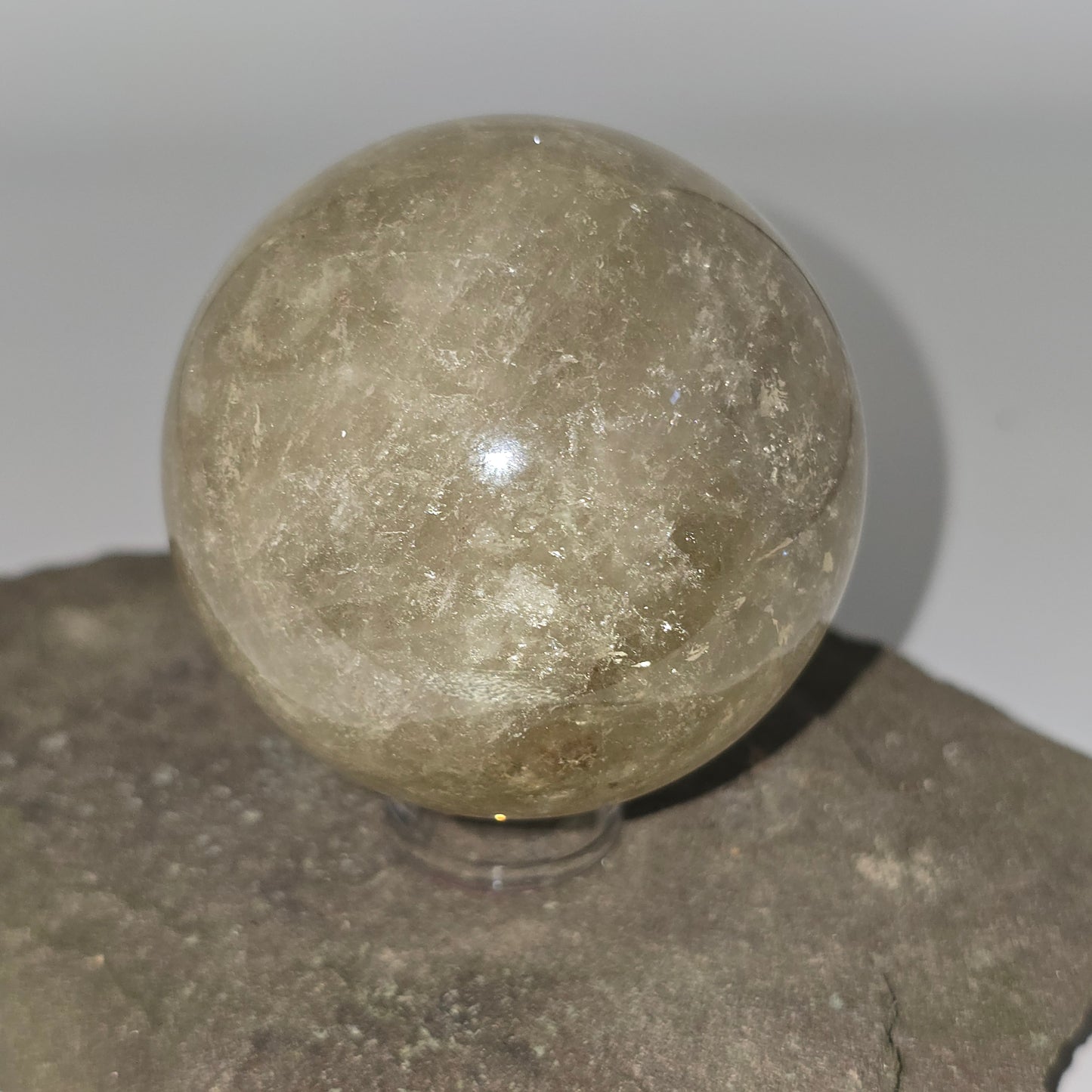 Smoky Citrine with Specks of Hematite Sphere #2