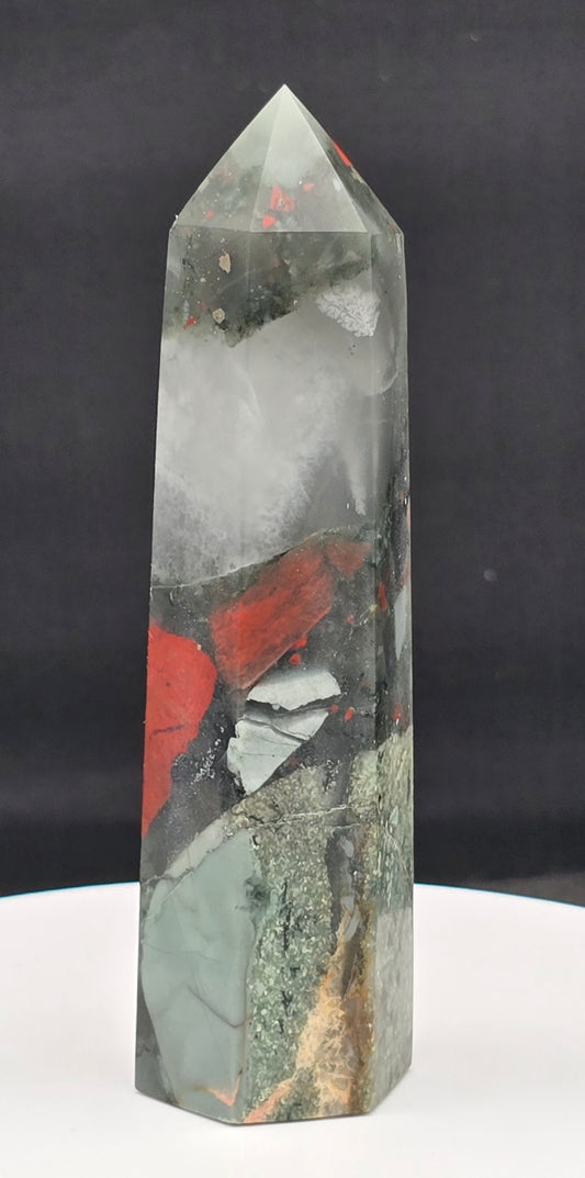 African Bloodstone Tower 3.6"-#3