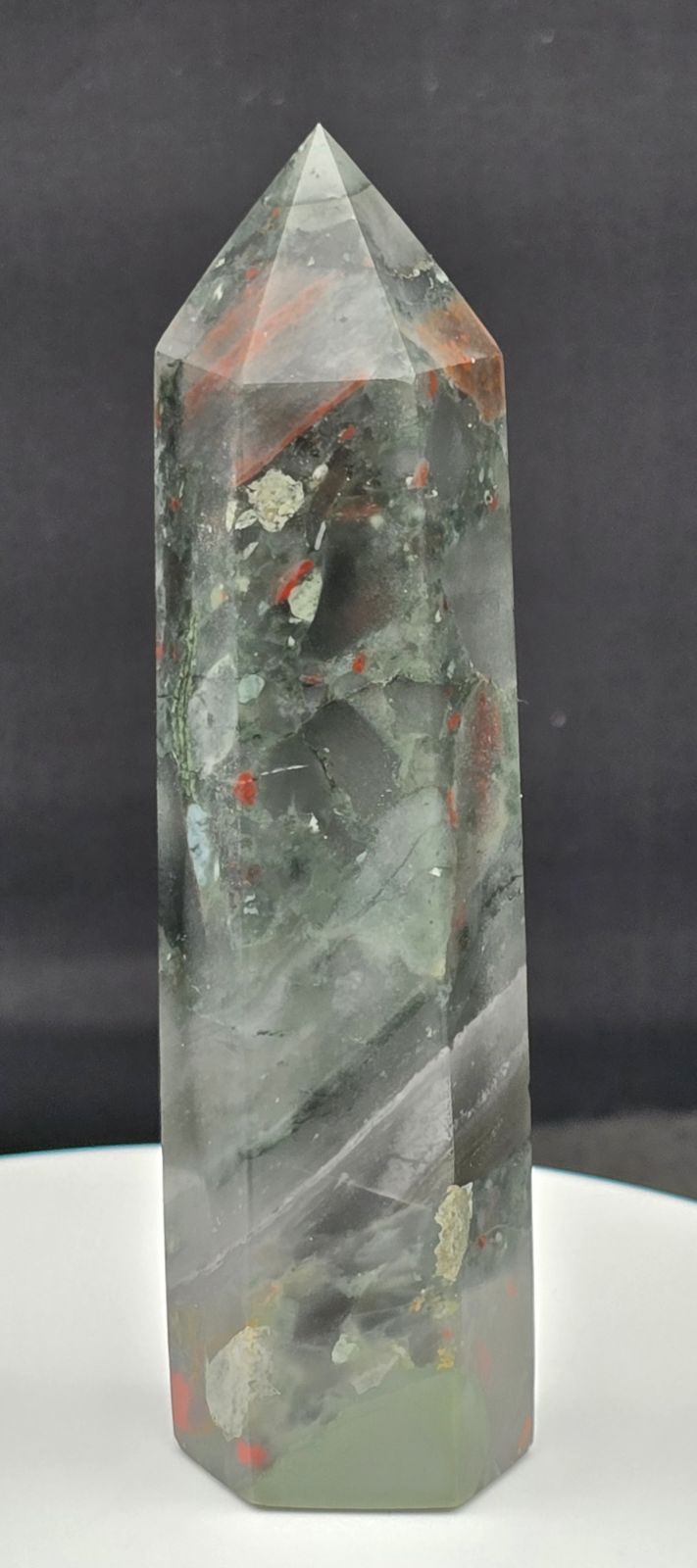 African Bloodstone Tower 3.8"-#4