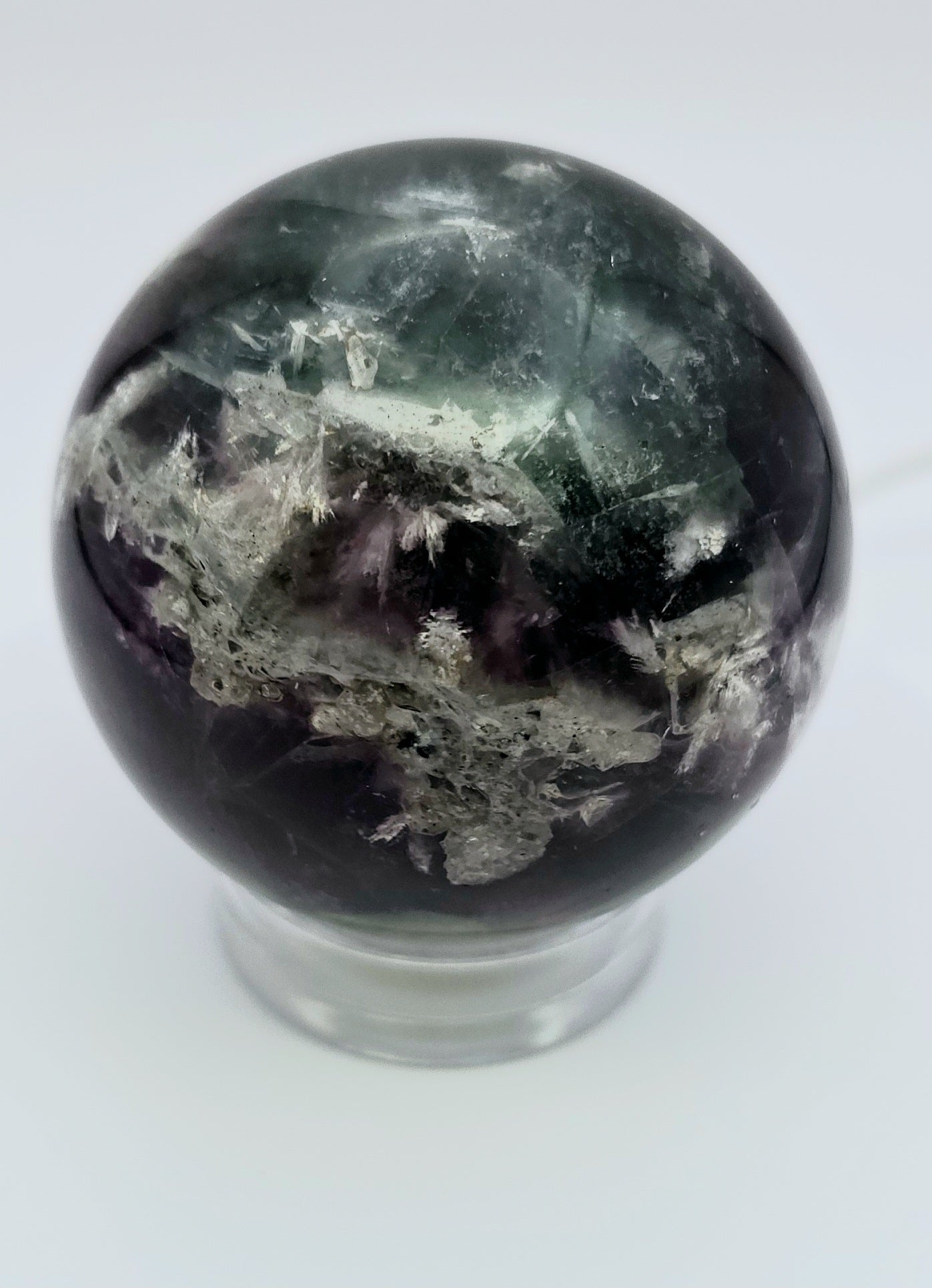 Snowflake Fluorite Sphere 62MM-#1