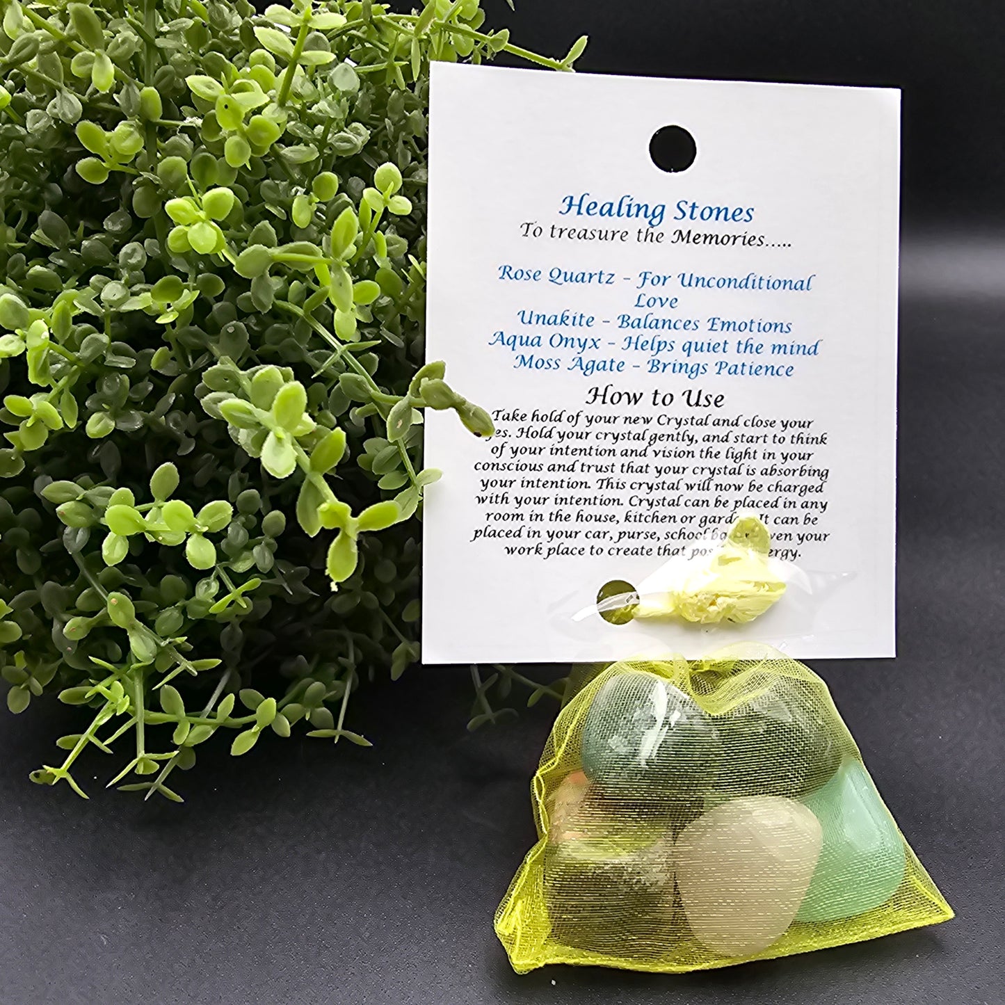 Gemstone bag- In Loving Memory