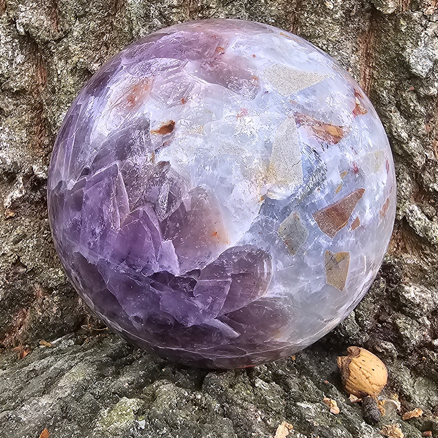 Amethyst Agate Sphere 99.08 mm ~#2