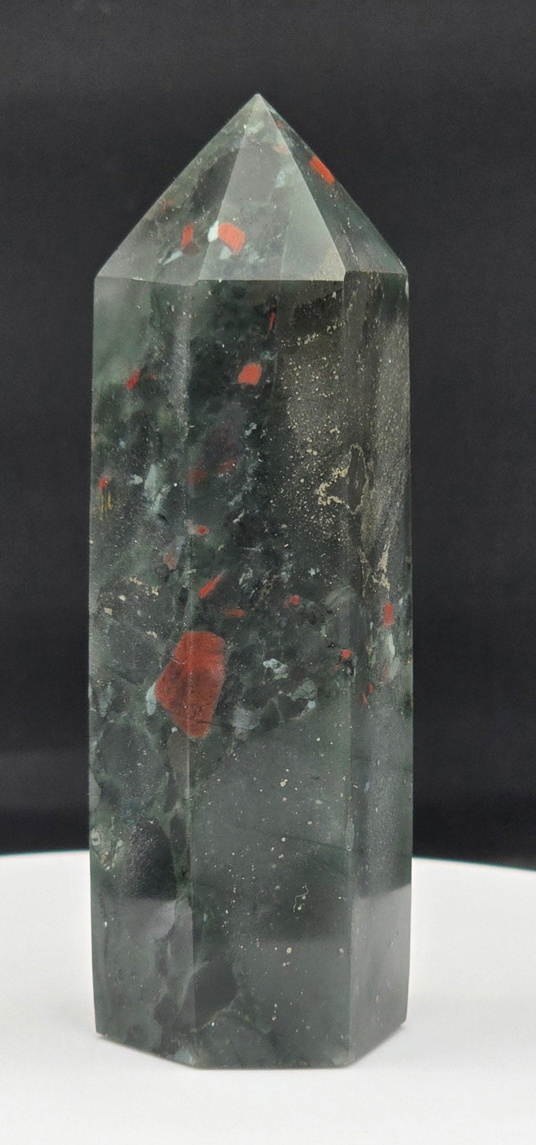 African Bloodstone Tower 3.1"-#1