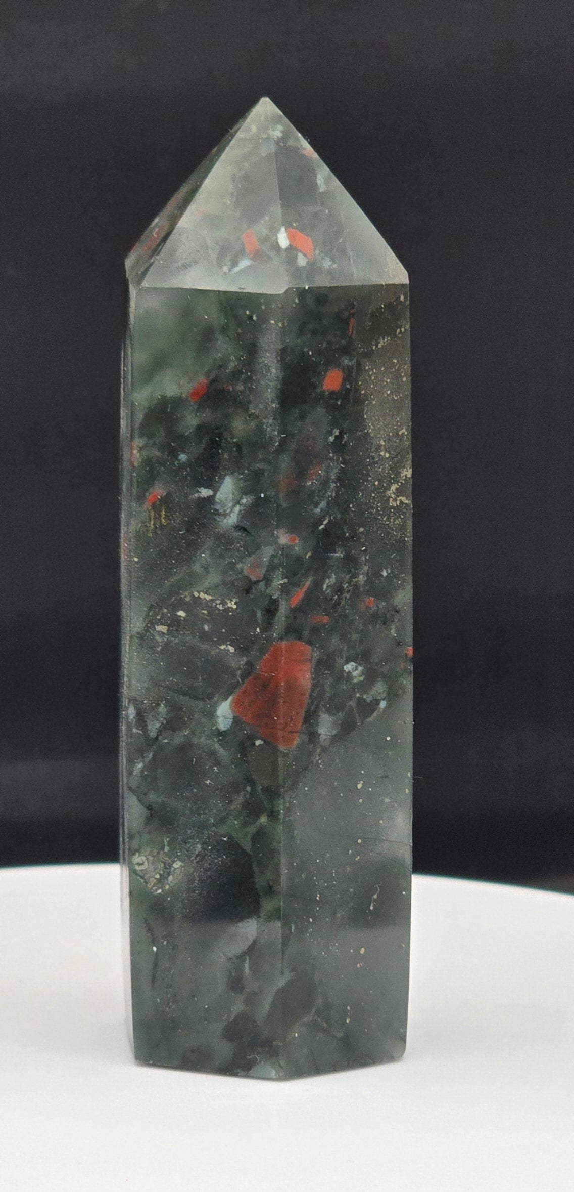 African Bloodstone Tower 3.1"-#1
