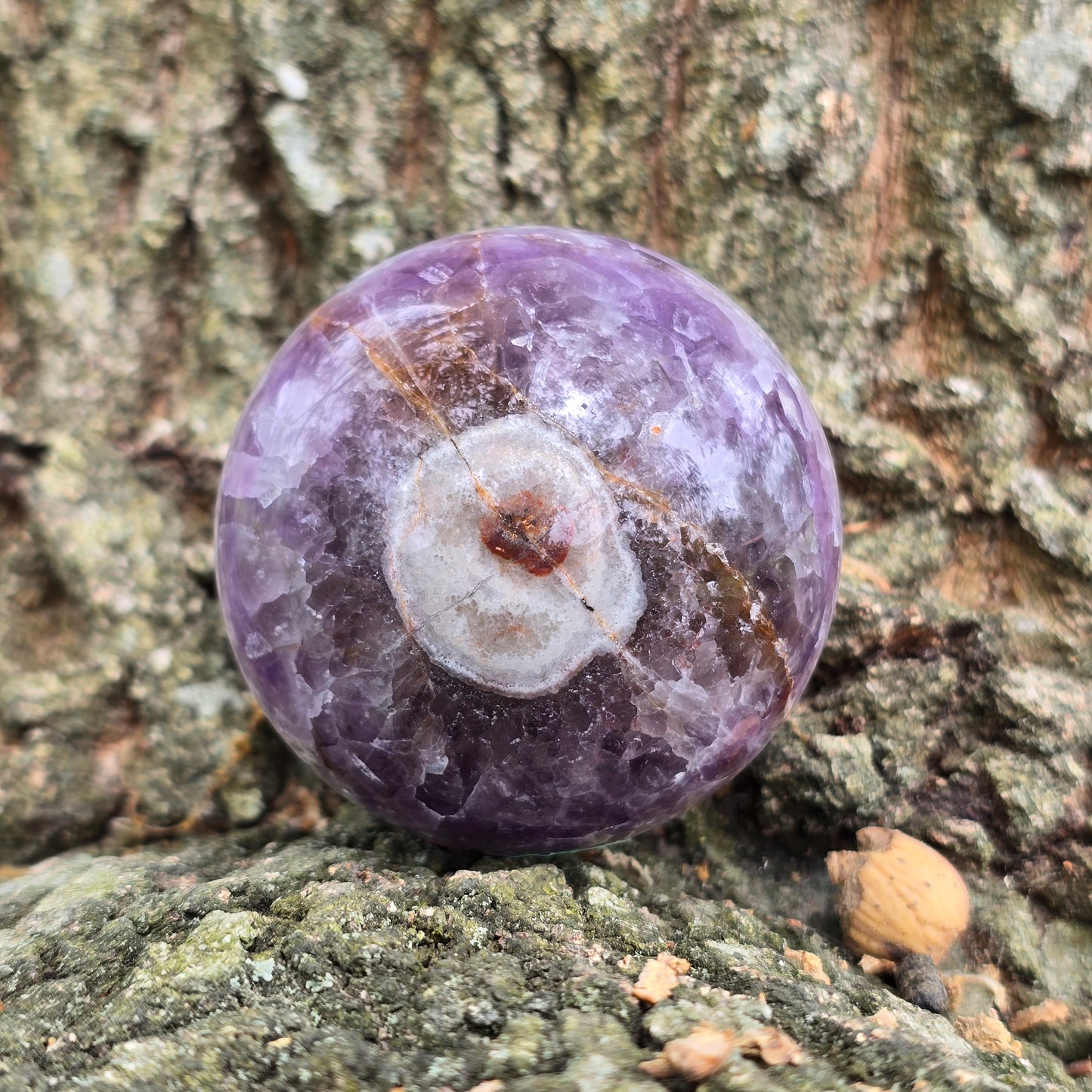 Amethyst Agate Sphere 69MM-#4