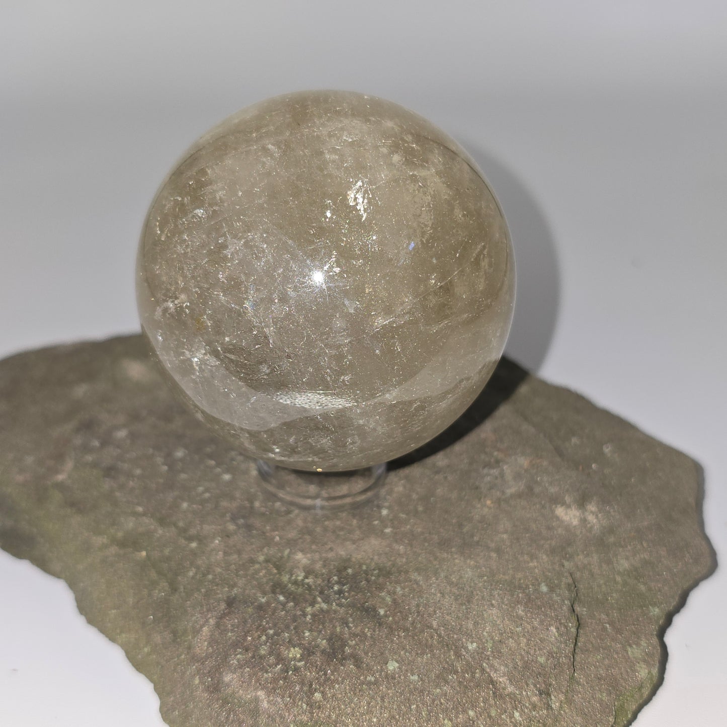 Smoky Citrine with Specks of Hematite Sphere #2