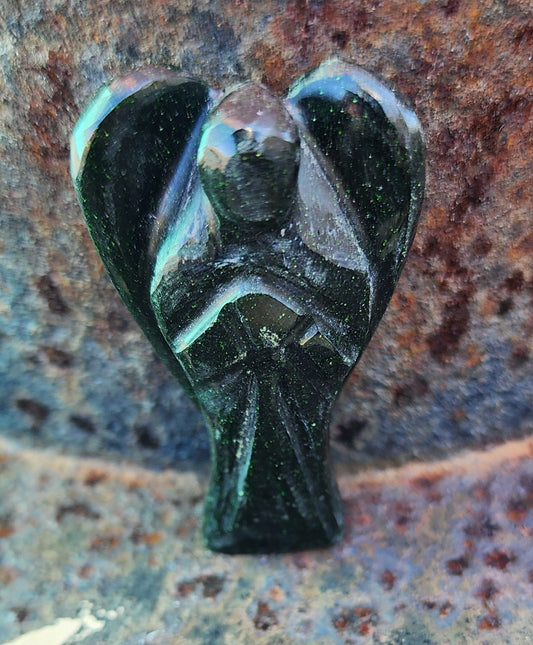 2" Angel-Green Goldstone