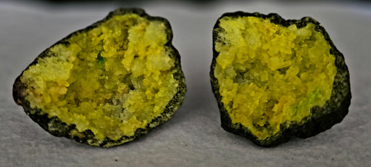 Dyed Crack Geode - Yellow