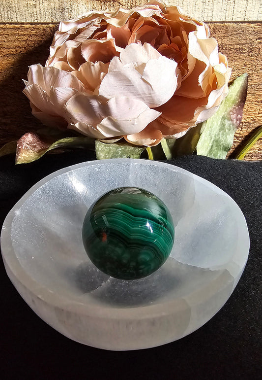 Selenite Bowl 4"