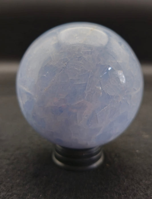 Blue Calcite Sphere 74 MM - #6