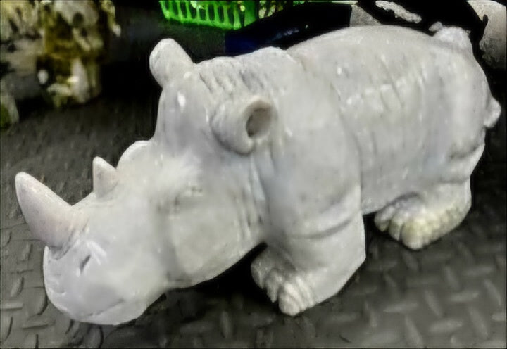 Rhino- White Jade