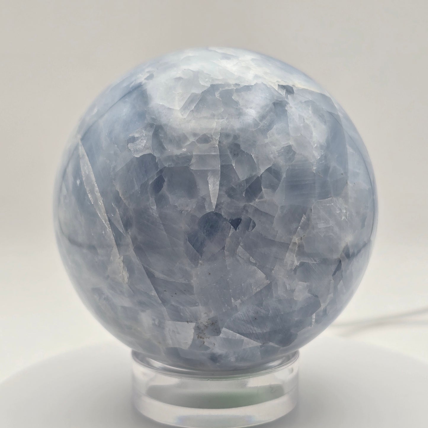 Blue Calcite Sphere 77MM - #4