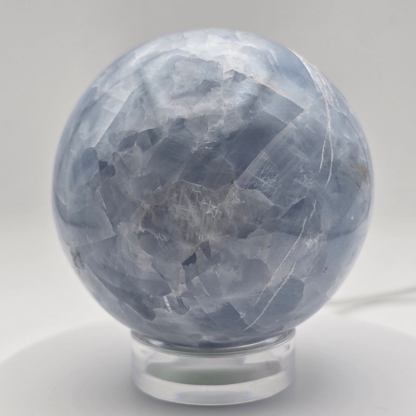 Blue Calcite Sphere 77MM - #4