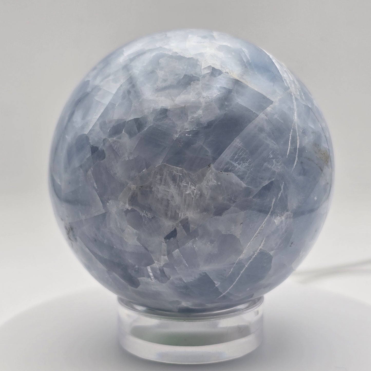 Blue Calcite Sphere 77MM - #4