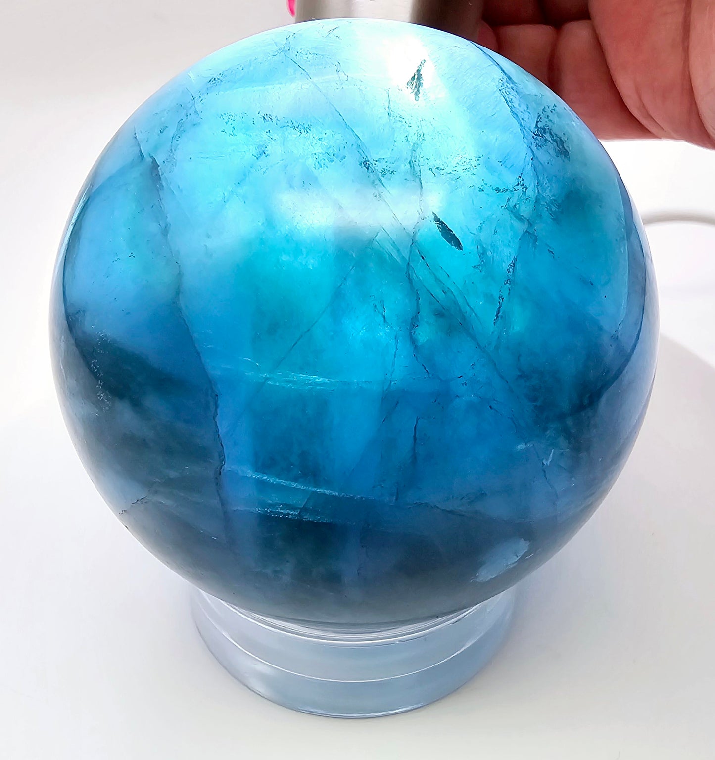 Blue Fluorite Sphere 62MM-#1