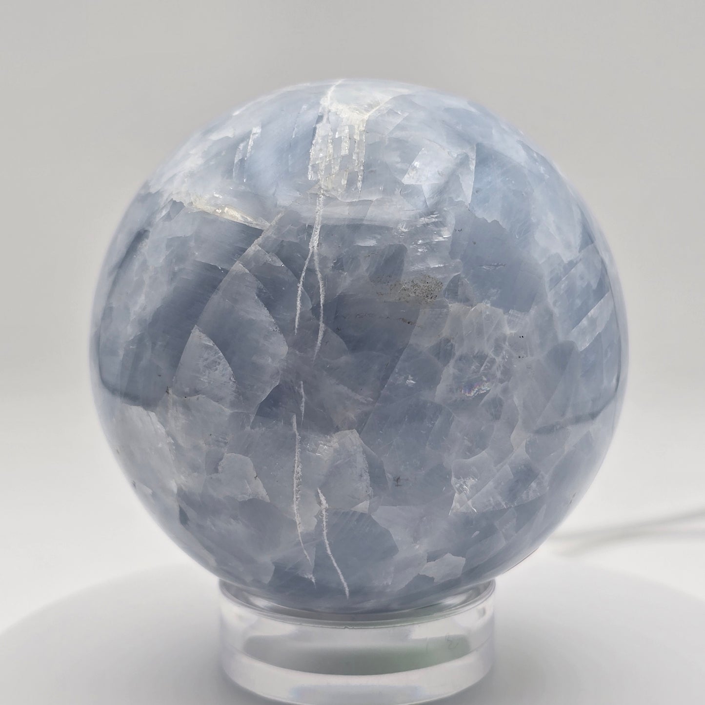 Blue Calcite Sphere 77MM - #4